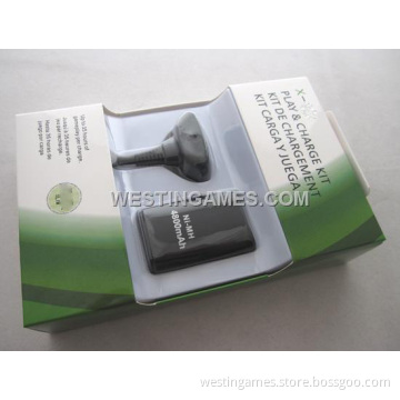 4800mAh Battery Kit for xBox360 Slim - Black (HXB3K079)